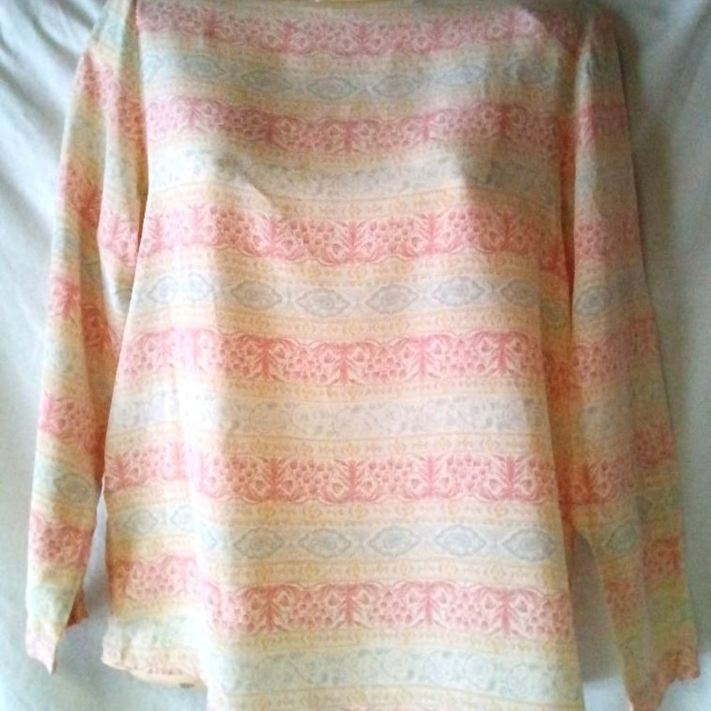 Women's Silk Blouse Size 8P Talbots